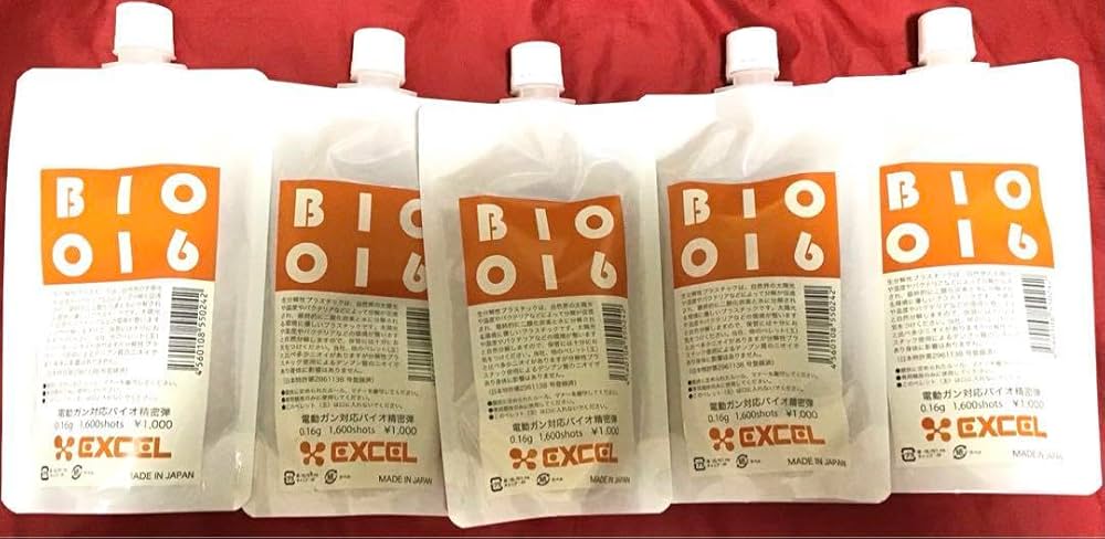 エクセル製　バイオＢＢ弾0.16g 5袋セット　新品 Amazon.co.jp: エクセル製 バイオBB弾0.16g 5袋セット : ホビー